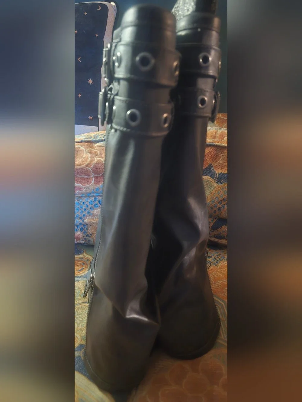 Brand new Darker Waves tall brown foldover boots size 9..
